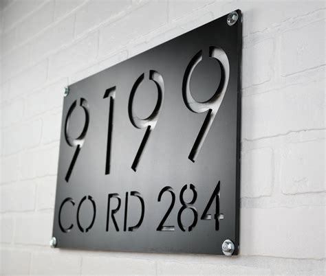 steel address numbers